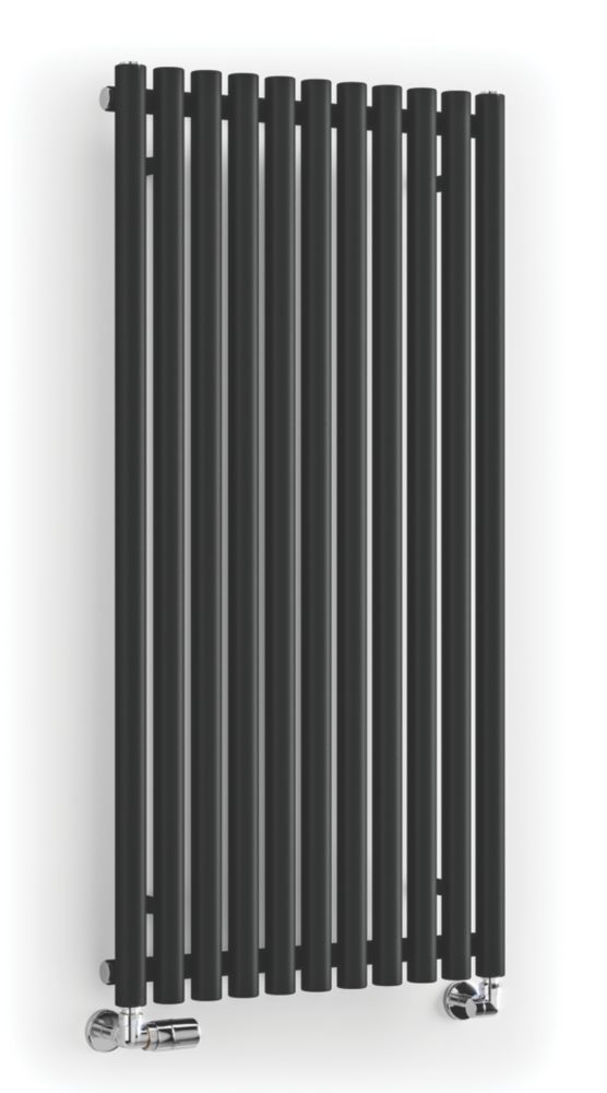 Image of Terma Rolo Room Radiator 1200m x 590mm Black 3028BTU 