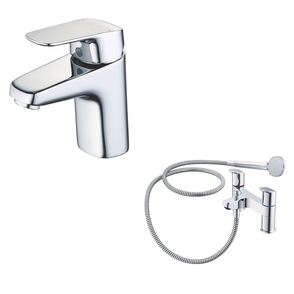 Image of Ideal Standard Ceraflex Basin Mixer & Bath Shower Mixer Pack 