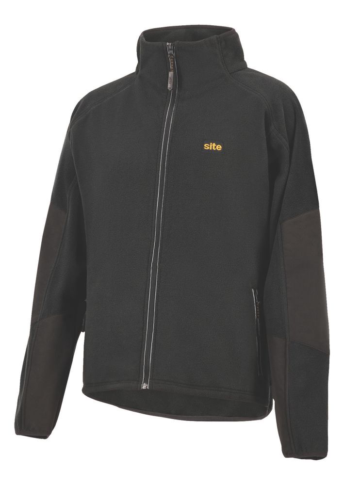 Image of Site Karker Full Zip Fleece Black Small 42" Chest 