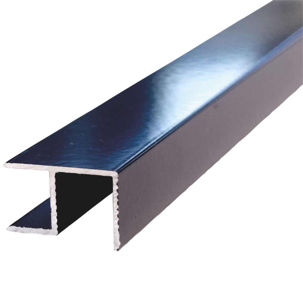 Image of Multipanel Type 100 Flush Corner Black 2450mm x 11mm 