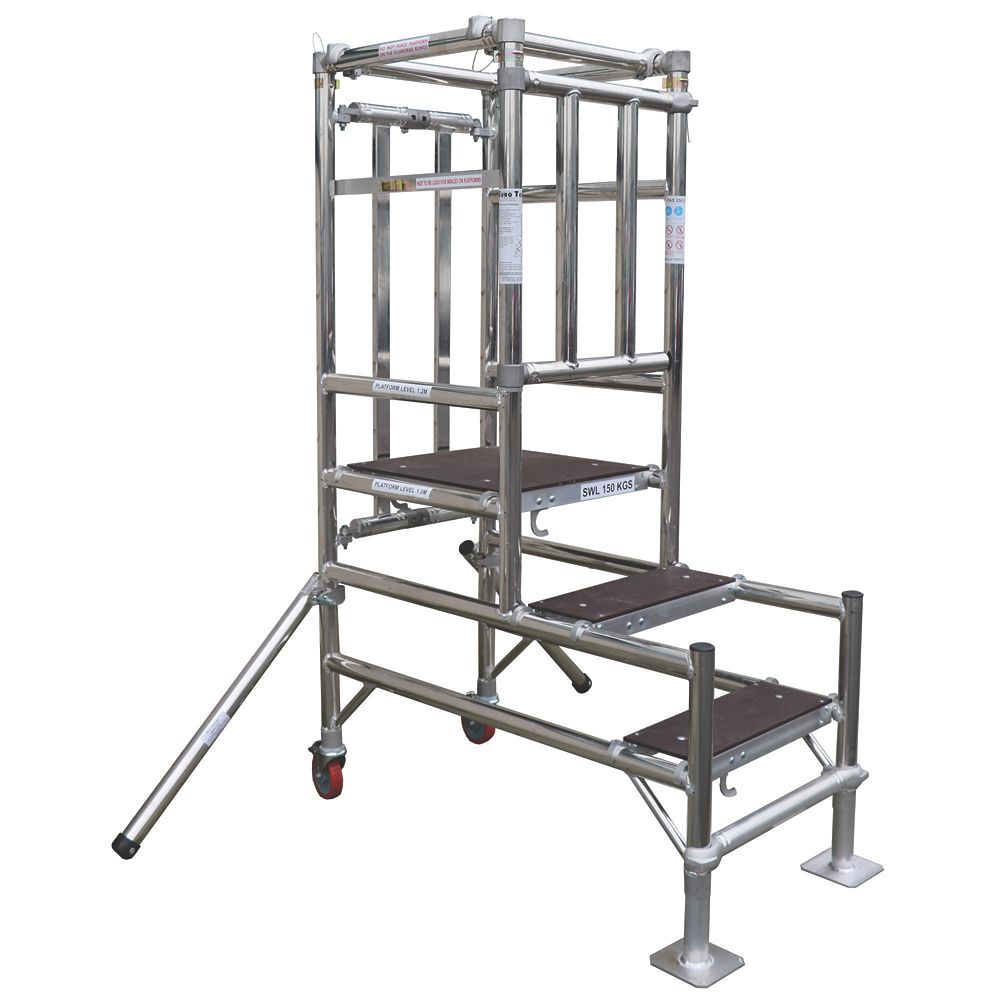 Image of TB Davies Telescopic BS8620 Aluminium Podium Step 1-1.2m 