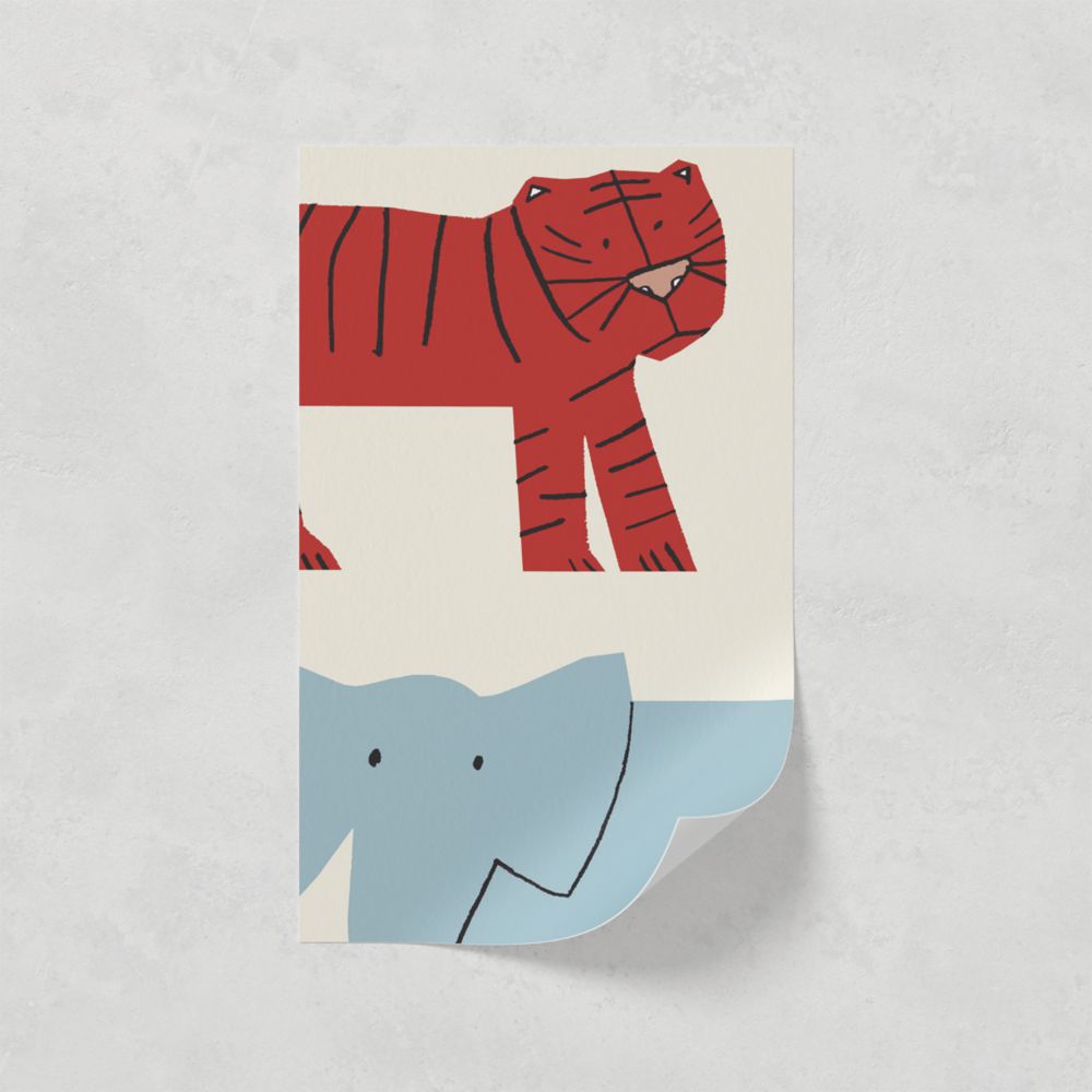 Image of LickPro White Safari 02 Wallpaper Sample 0.18m x 0.29m 