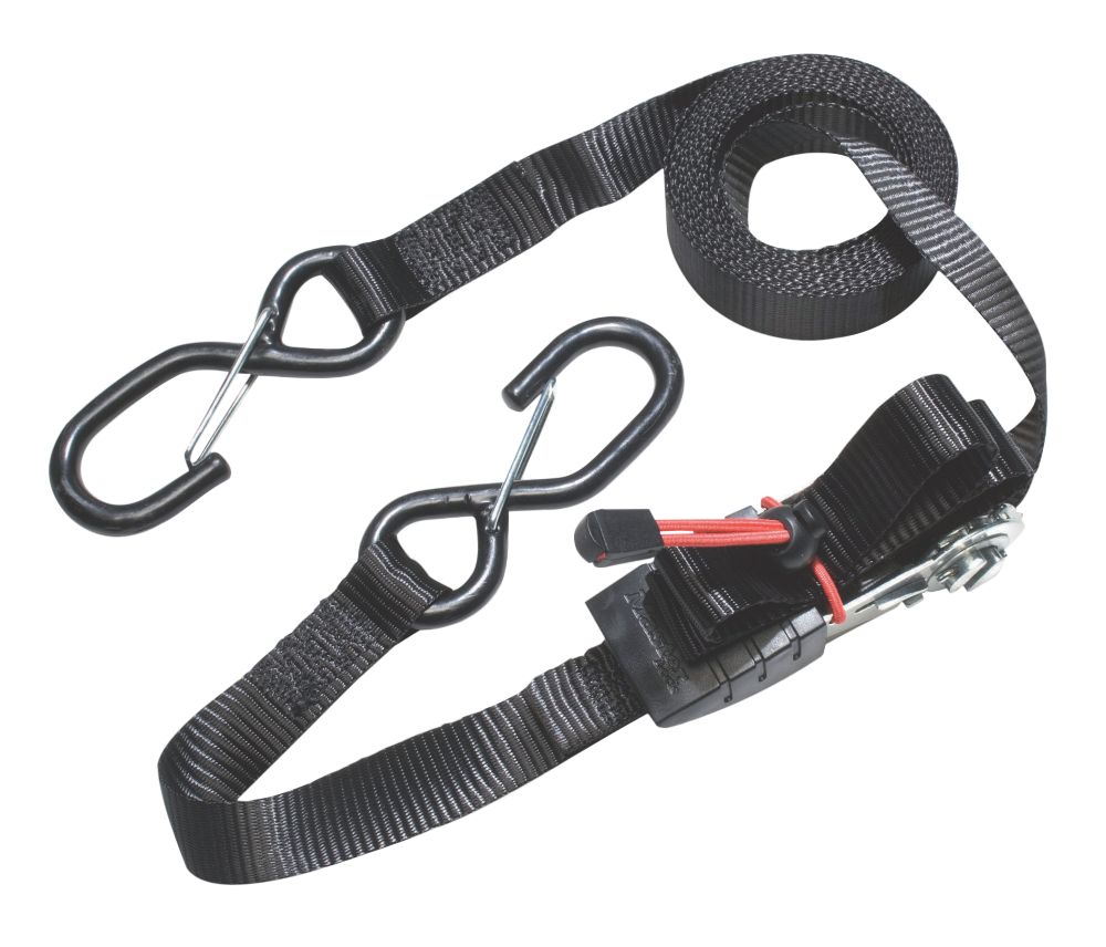 Image of Master Lock Ratchet Straps with S-Hooks 4.25m x 25mm 