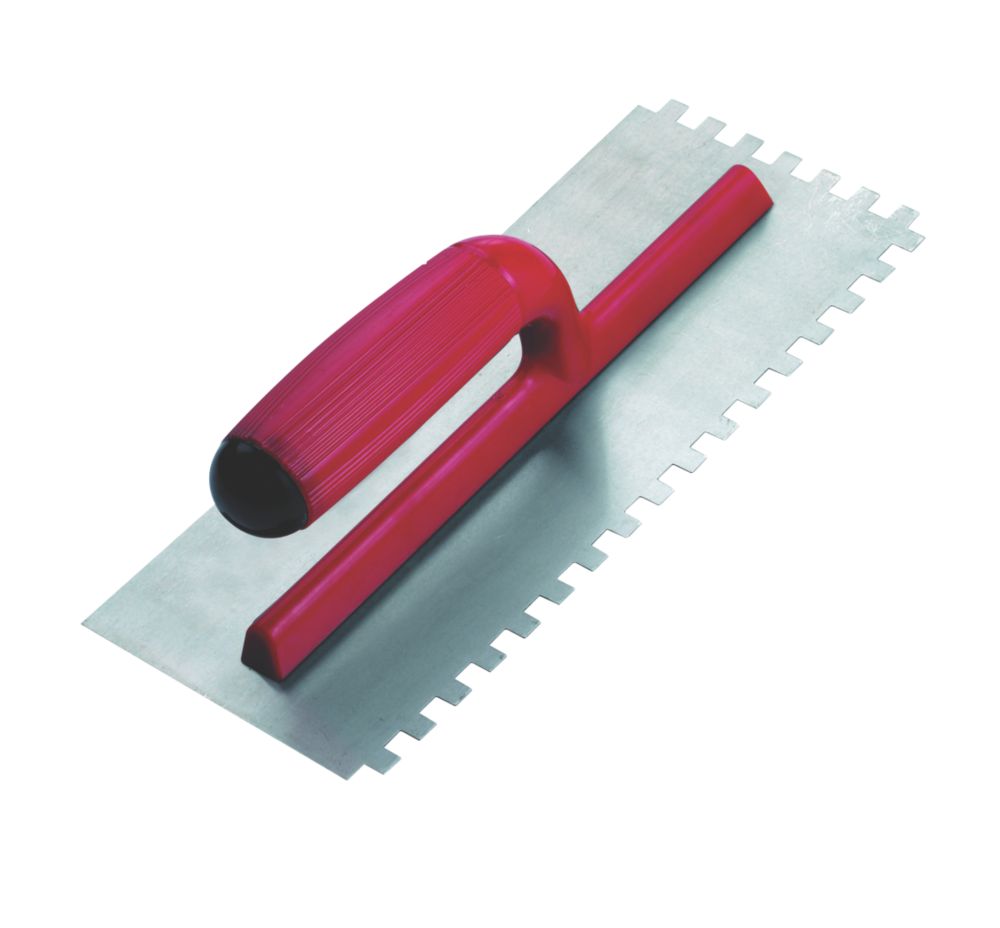 Image of Rubi 6mm Steel Notched Trowel 11" x 4" 