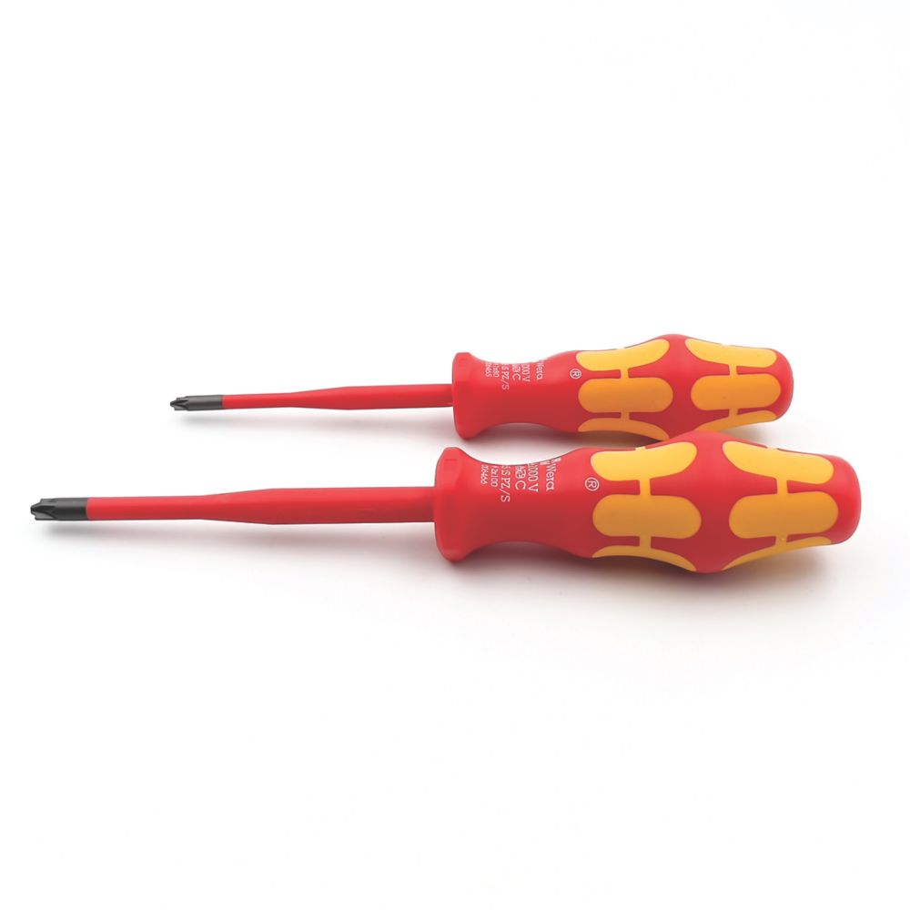 Image of Wera Kraftform Plus Slimline Mixed Screwdriver Set 2 Pieces 