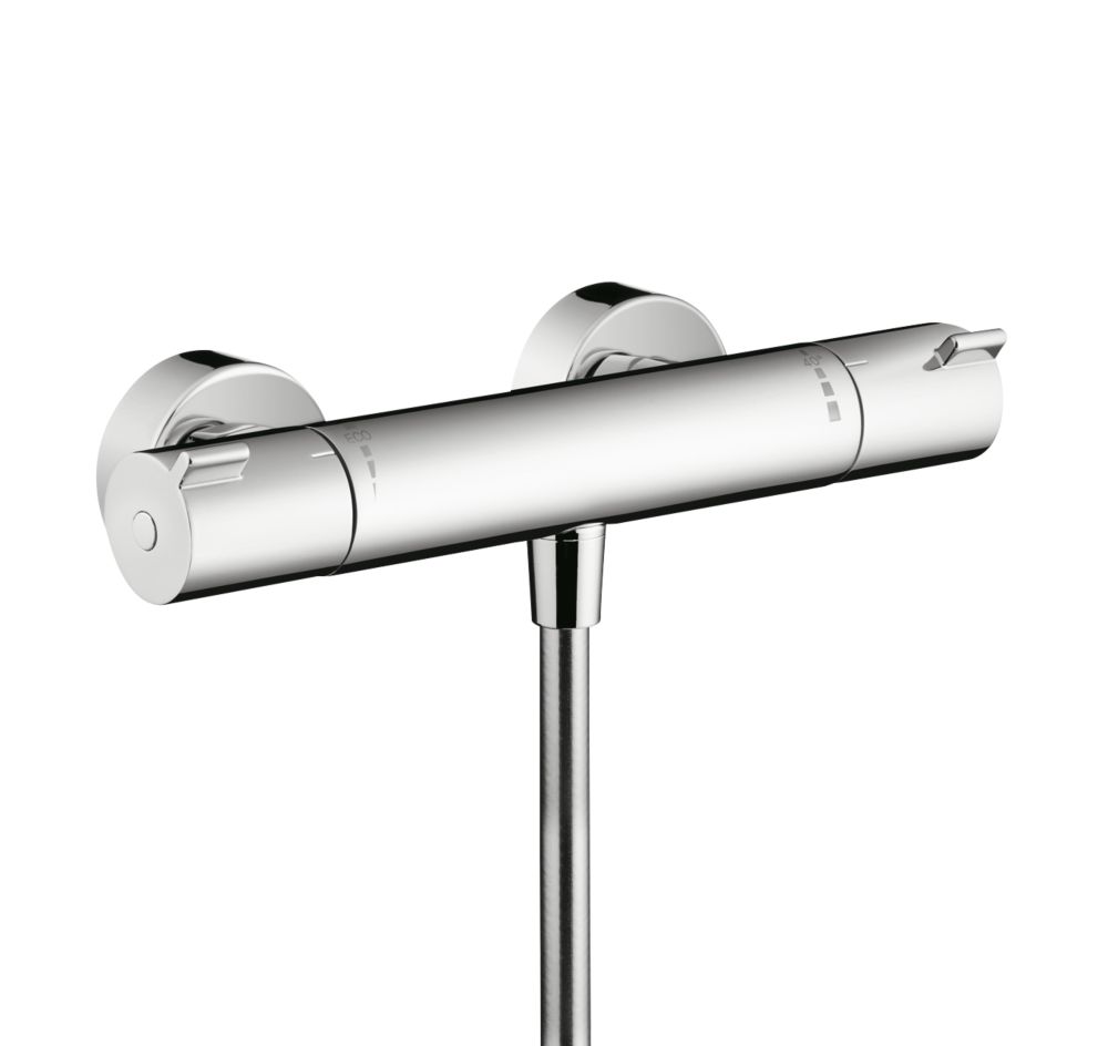 Image of Hansgrohe MyFox Exposed Thermostatic Shower Mixer Valve Fixed Chrome 