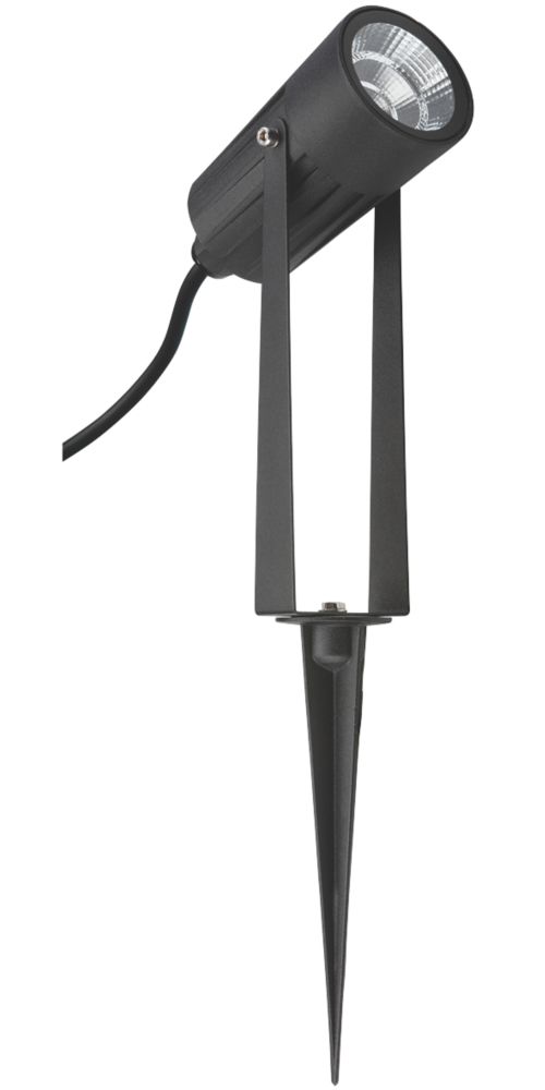 Image of Saxby Lance Outdoor LED Garden Spike Light Matt Black 7W 550lm 