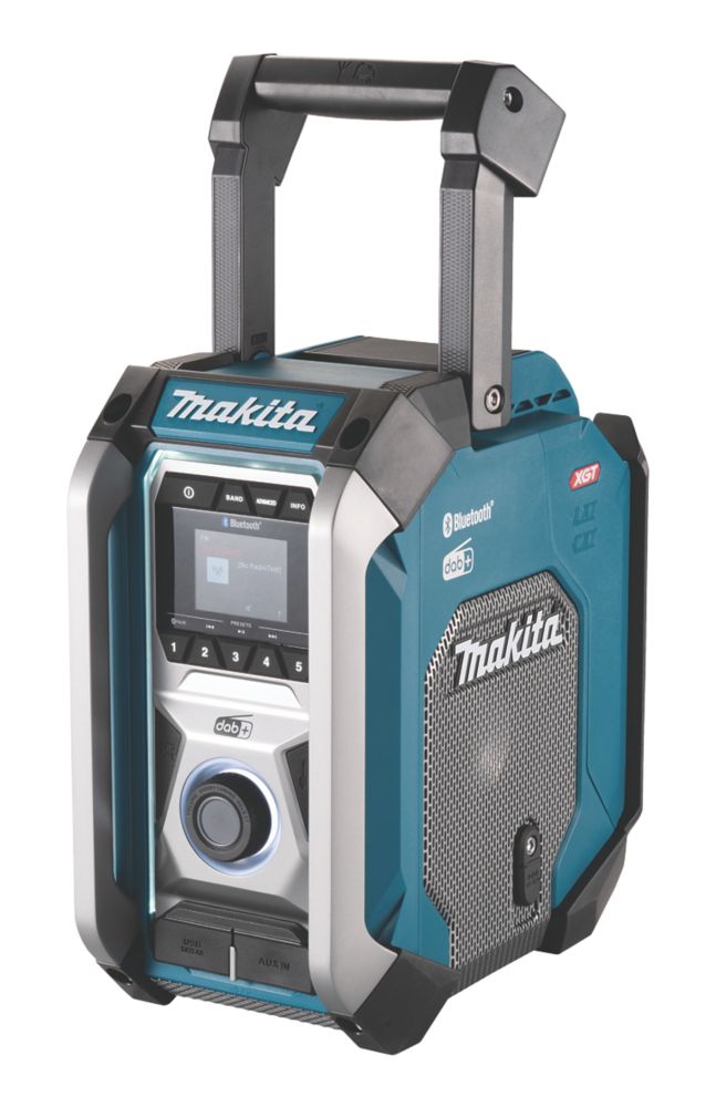 Image of Makita MR007GZ 230V or 12/18/40V DAB+ / FM Bluetooth Site Radio 