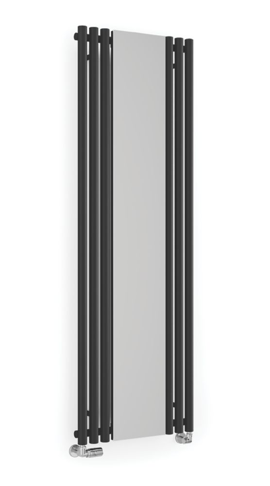 Image of Terma Rolo-Mirror Radiator 1800m x 590mm Black 2857BTU 