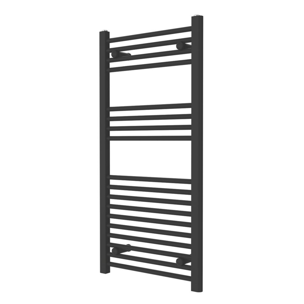 Image of Flomasta Towel Radiator 1000mm x 500mm Black 1522BTU 