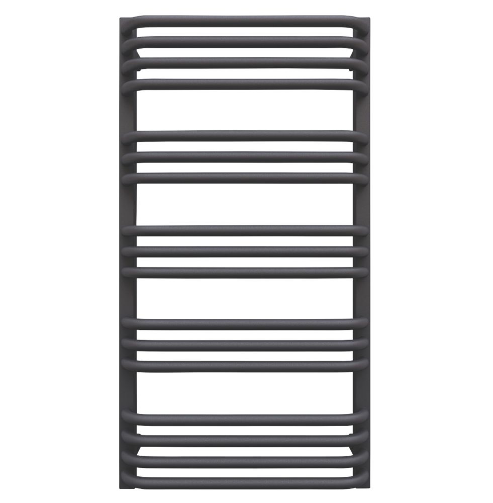 Image of Terma Alex Designer Towel Rail 760mm x 500mm Dark Grey 1406BTU 