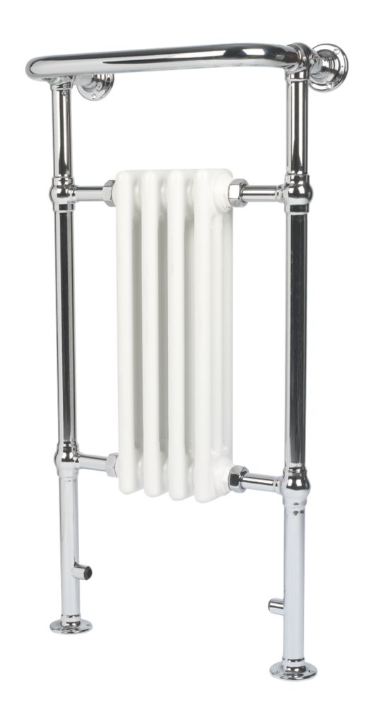 Image of 3-Column Steel Bathroom Radiator 952mm x 479mm Chrome 1102BTU 