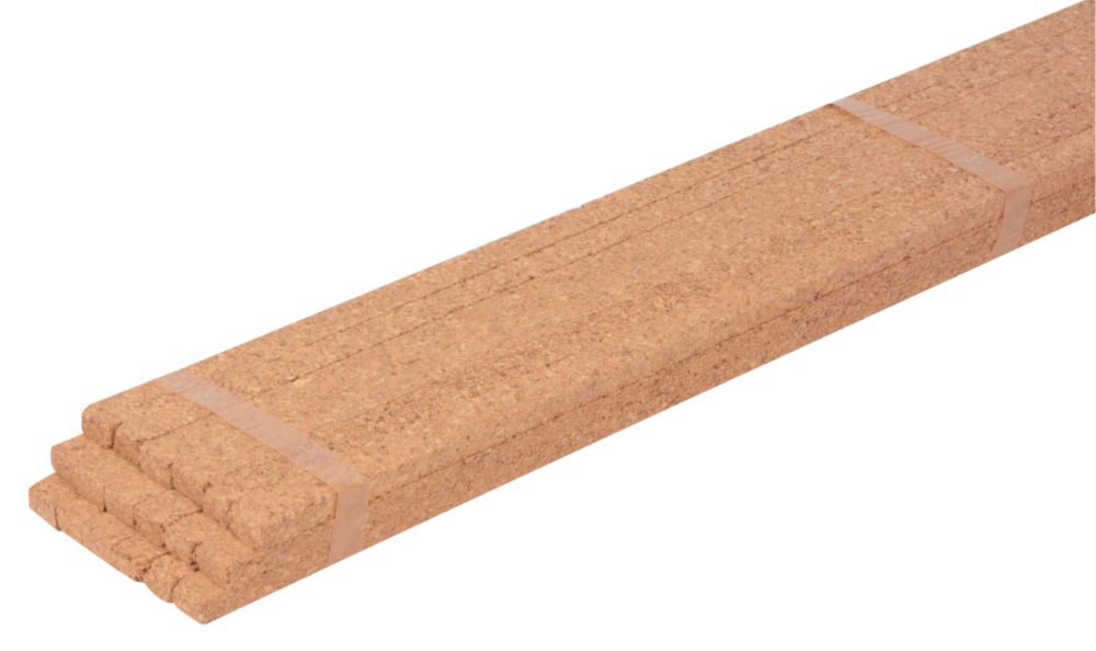Image of Vitrex Cork Expansion Strips 0.6m x 12.5mm 18 Pack 
