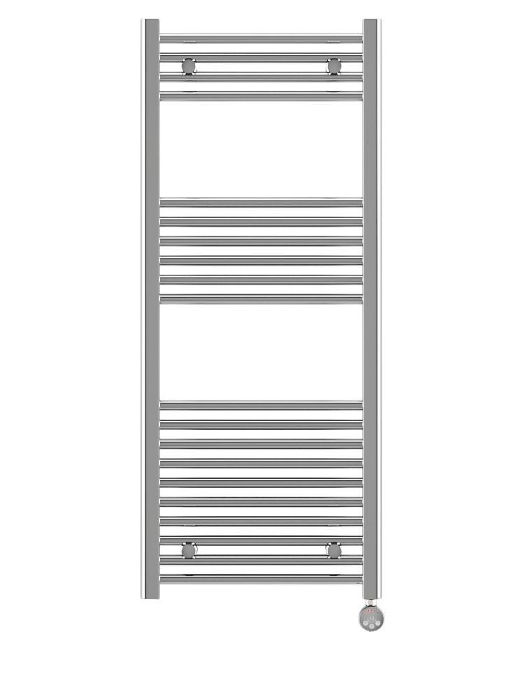 Image of Terma Leo MEG Electric Towel Rail 1200mm x 500mm Chrome 1023BTU 