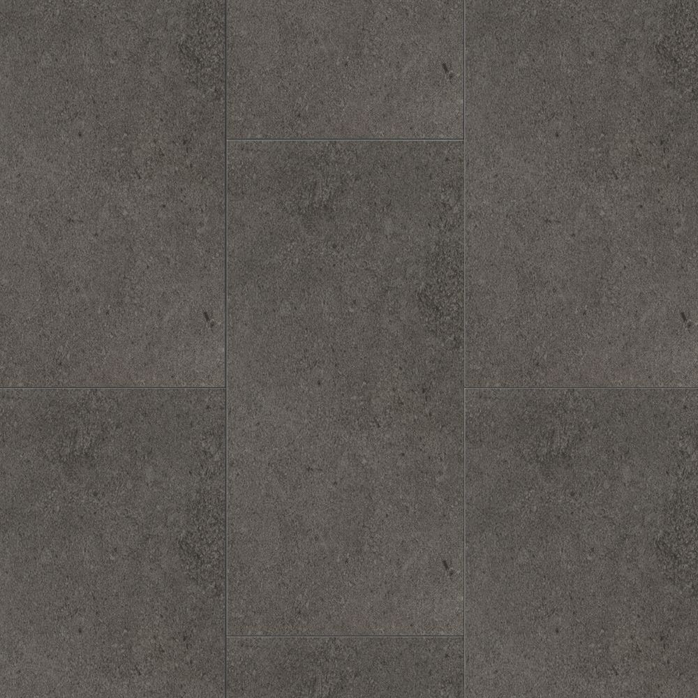 Image of Kraus Winspit Grey Tile-Effect Vinyl Flooring 2.23mÂ² 