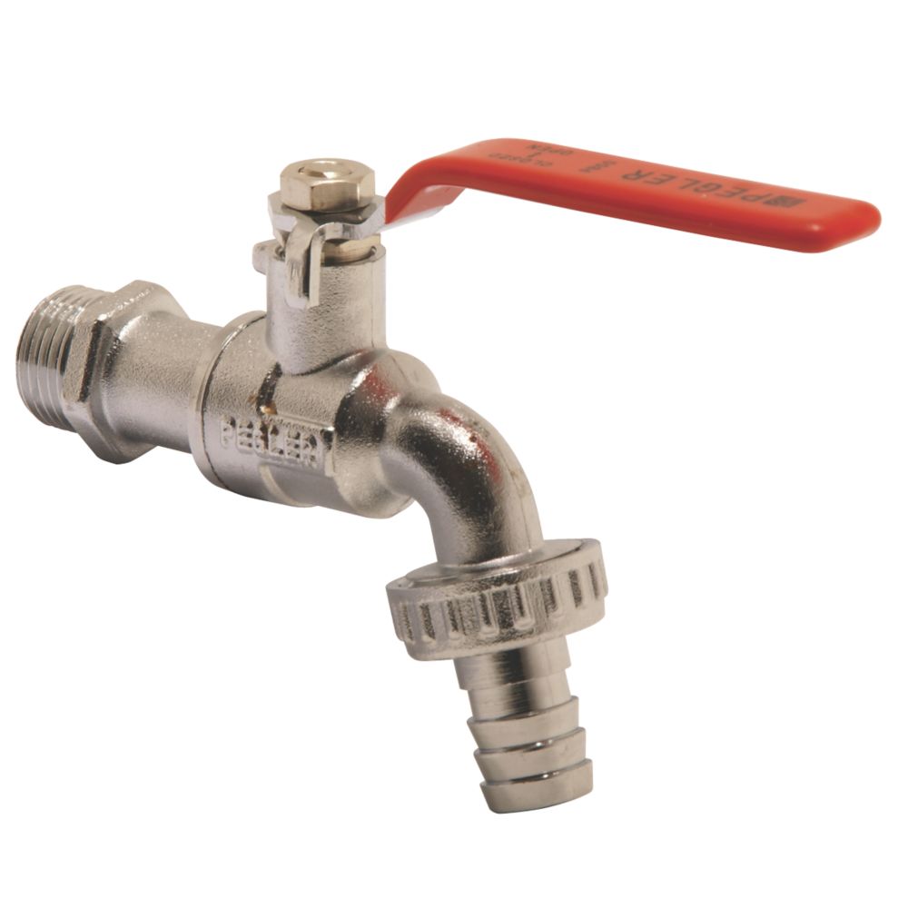 Image of Pegler PB50 Hose Union Bib Tap 15mm x 1/2" 