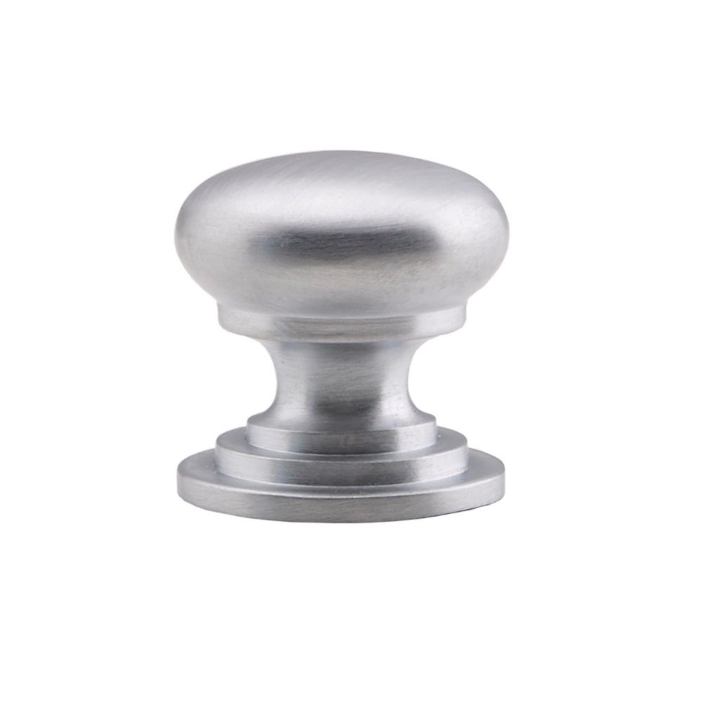 Image of Fingertip Design Victorian Cupboard Knob Satin Chrome 38mm 