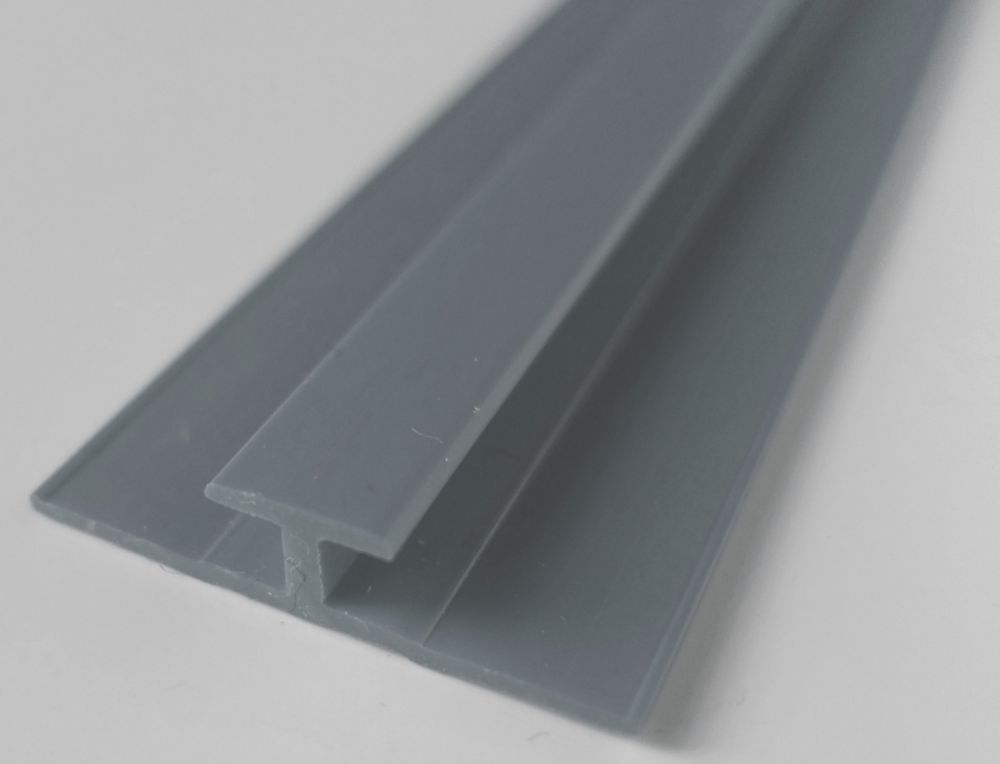Image of Splashwall H-Joint Matt Light Grey 2440mm x 4mm 