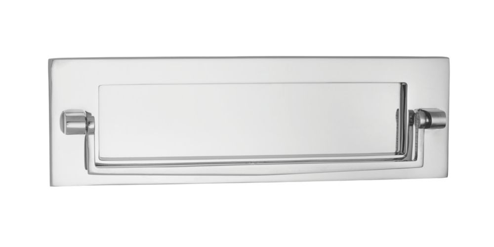 Image of Carlisle Brass Victorian Letter Plate Polished Chrome 256mm x 79mm 