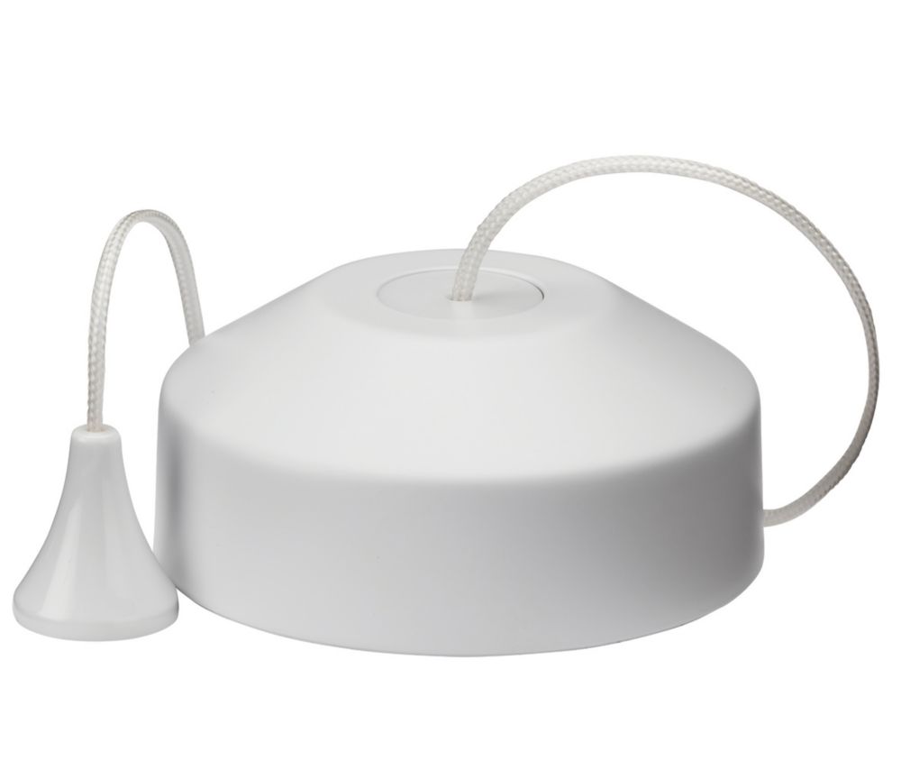 Image of Knightsbridge 10AX 2-Way Pull Cord Switch Matt White 