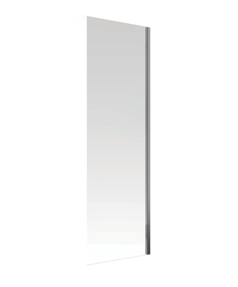 Image of Aqualux Aquarius 6 Frameless Side Panel for Sliding Door Chrome 760mm 