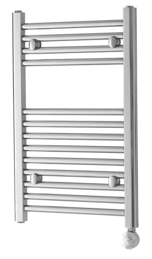 Image of Towelrads Richmond Electric Towel Radiator with Thermostatic Heating Element 691m x 450mm Chrome 682BTU 