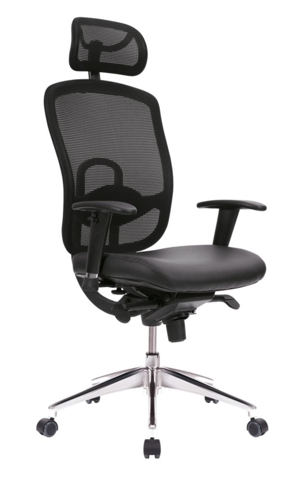 Image of Nautilus Designs Liberty High Back Executive Chair Black 