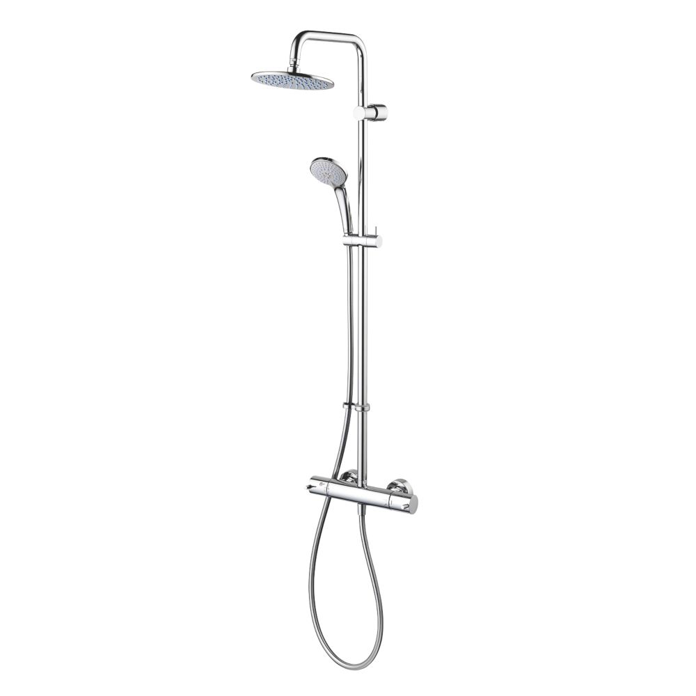 Image of Ideal Standard Ceratherm HP/Combi Flexible Exposed Chrome Thermostatic Dual Shower Mixer 