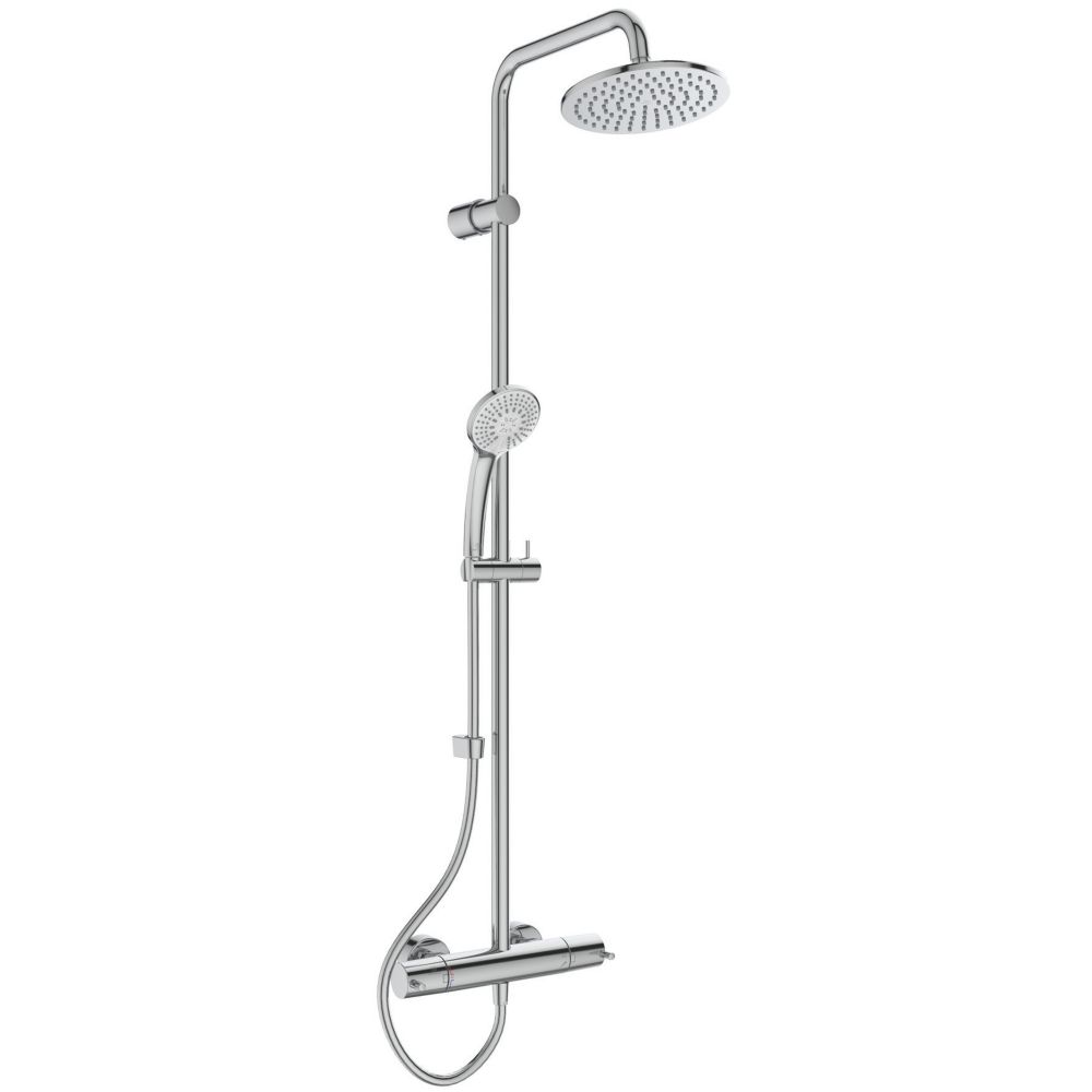 Image of Ideal Standard Ceratherm HP/Combi Flexible Exposed Chrome Thermostatic Dual Shower Mixer 