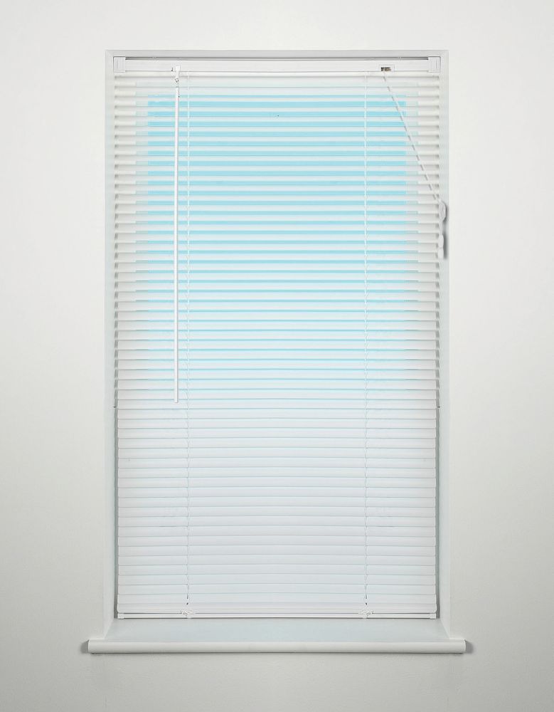 Image of Universal PVC Venetian Non-Blackout Blind White 750mm x 1600mm Drop 