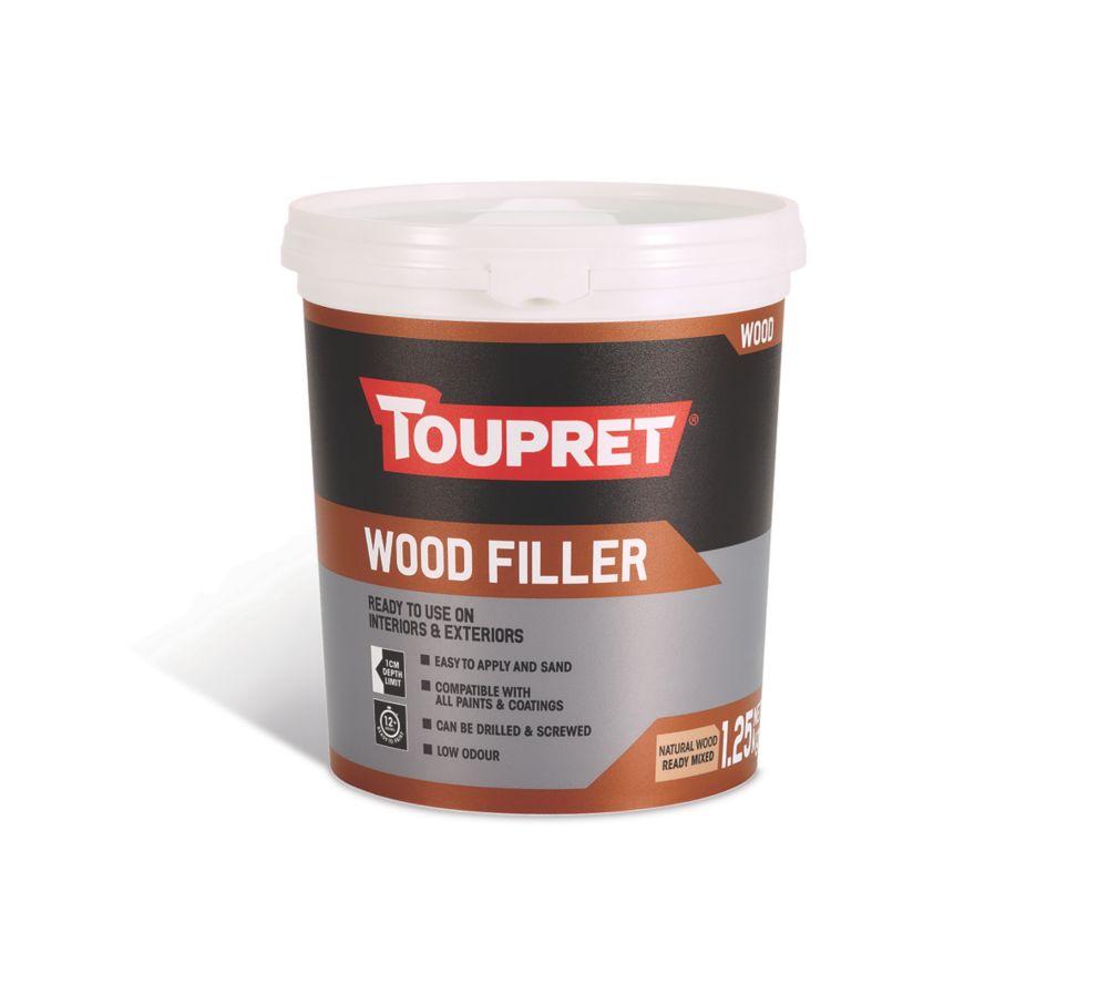 Image of Toupret Ready-to-Use Wood Filler Natural Wood 1.25kg 