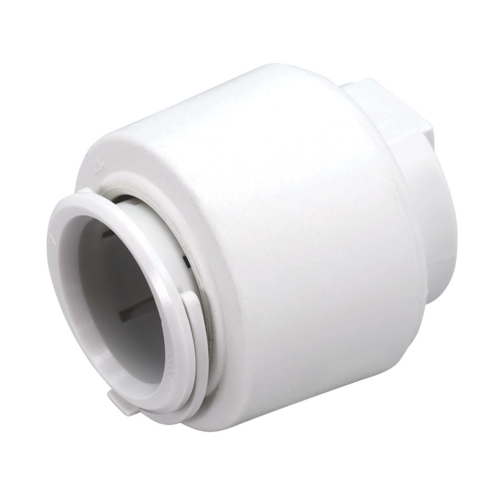 Image of FloPlast FloFit+ Plastic Push-Fit Stop Ends 22mm 2 Pack 