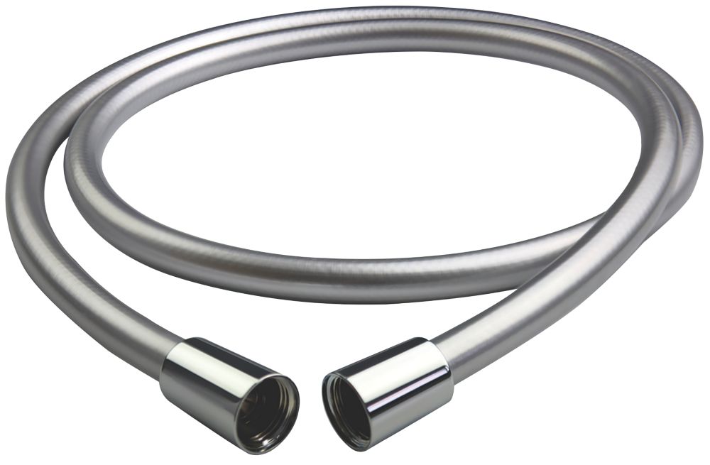 Image of Triton Shower Anti-Twist Hose Chrome 6mm x 1.5m 