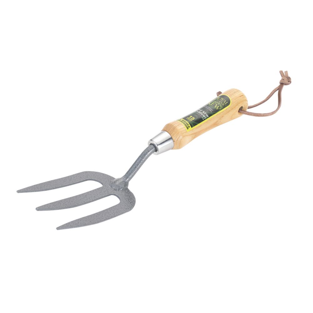 Image of Spear & Jackson Kew Gardens Collection Neverbend Carbon Hand Weed Fork 75mm 
