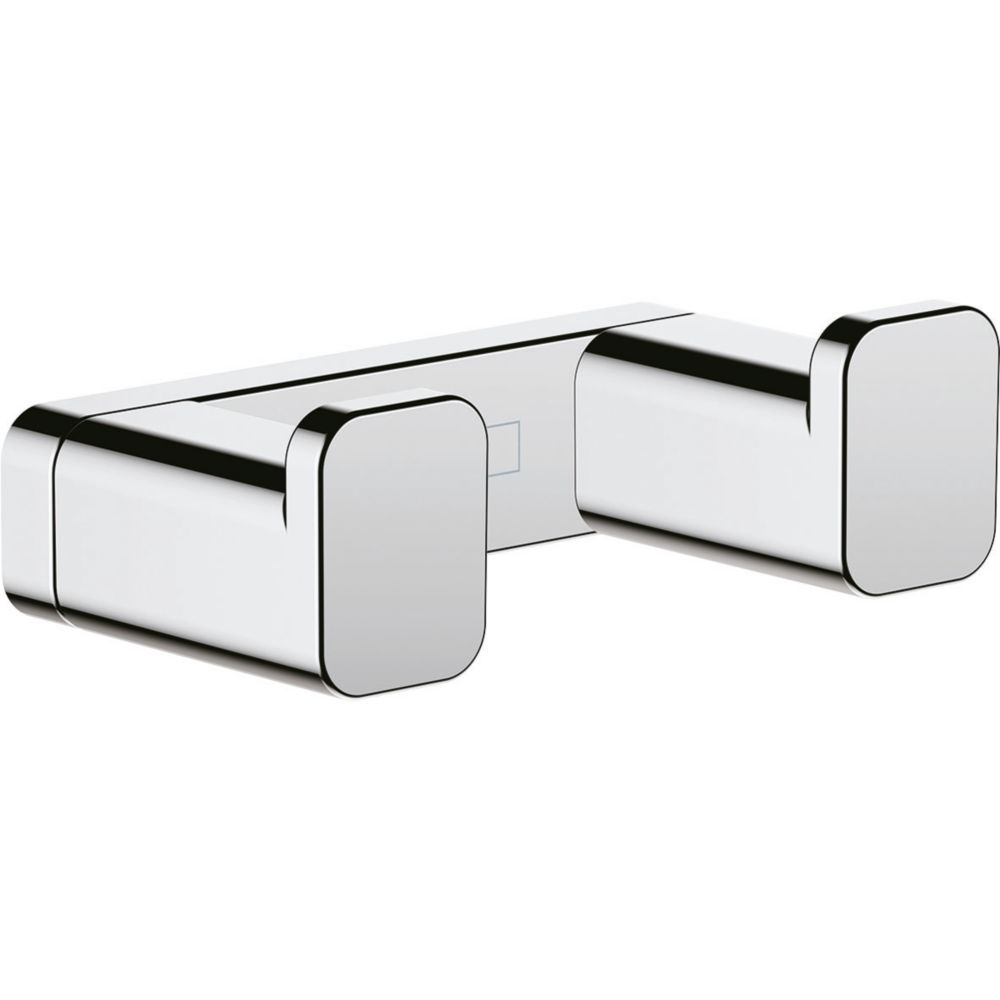 Image of Hansgrohe AddStoris Double Bathroom Hook Chrome 