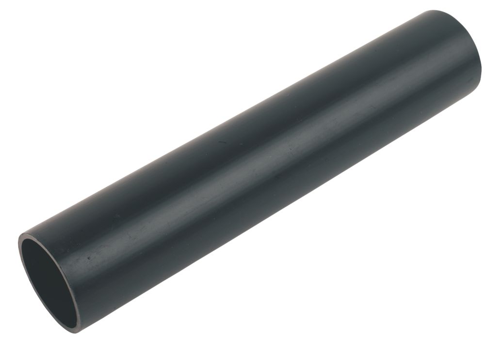 Image of FloPlast Push-Fit Waste Pipe Black 40mm x 3m 10 Pack 