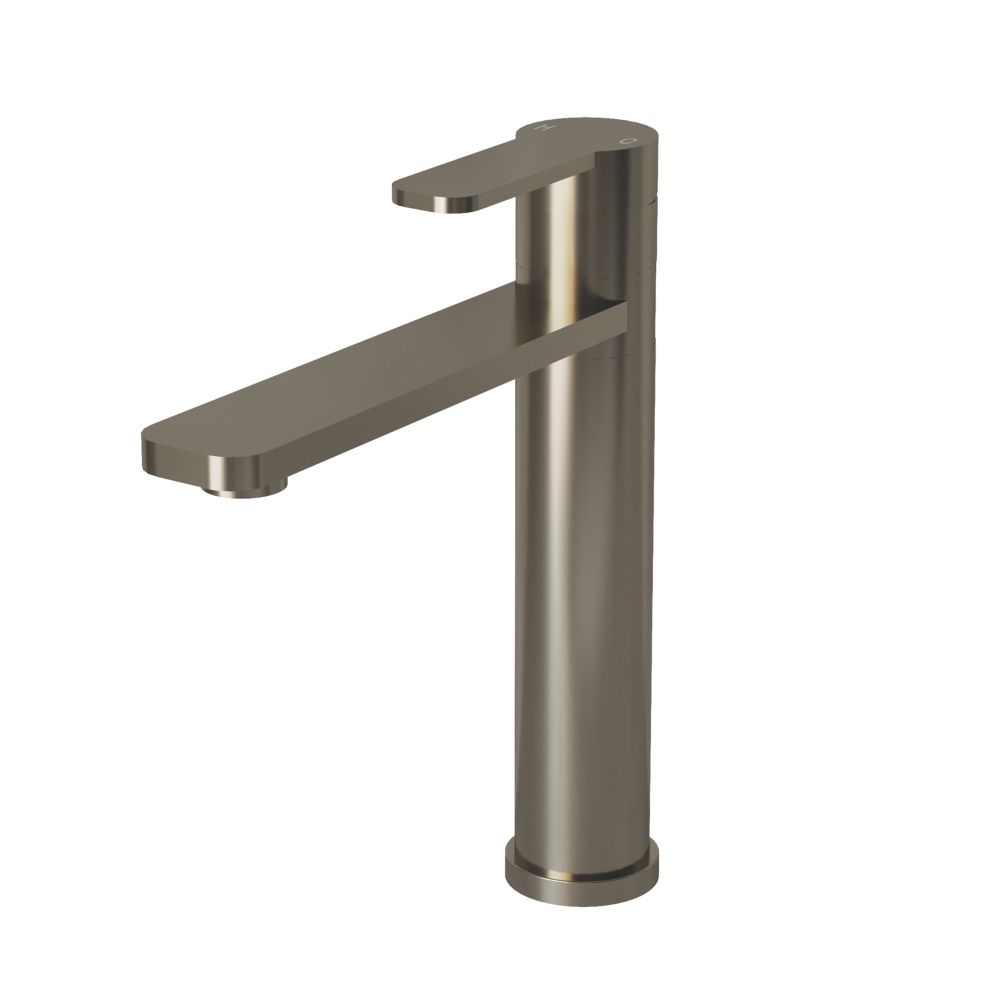 Image of ETAL Servan Single Lever Kitchen Mixer Tap Brushed Steel 