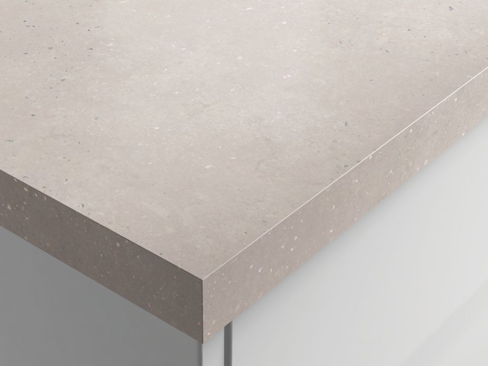 Image of Wilsonart Chaux Sablee Fizzy Laminate Worktop 3000mm x 600mm x 38mm 