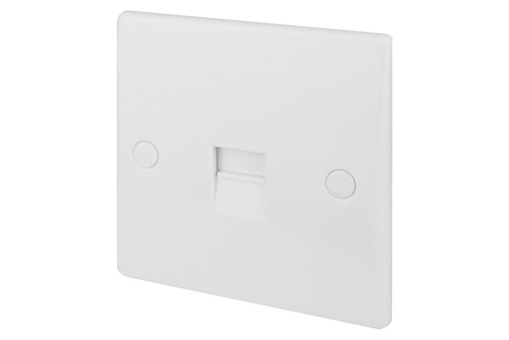 Image of Schneider Electric Ultimate Slimline Slave Telephone Socket White 