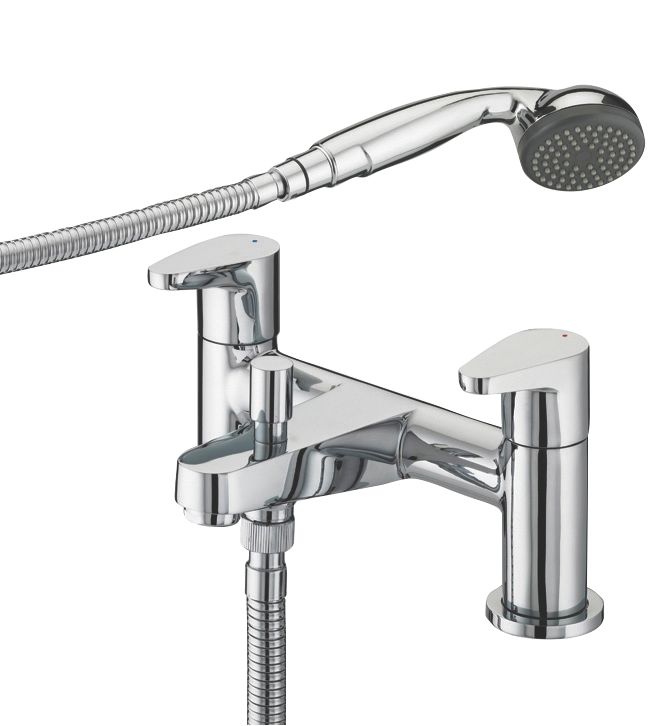 Image of Bristan Quest Surface-Mounted Bath/Shower Mixer Tap Chrome 