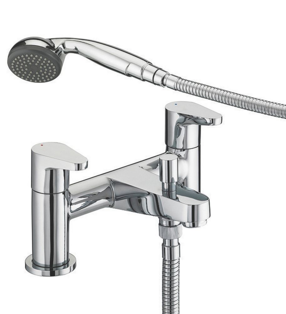 Image of Bristan Quest Surface-Mounted Bath/Shower Mixer Tap Chrome 