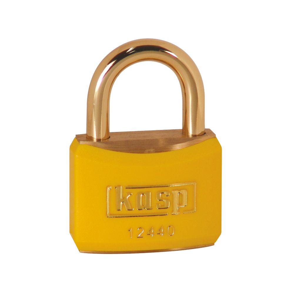 Image of Kasp Lockout Padlock Yellow 20mm x 21mm 