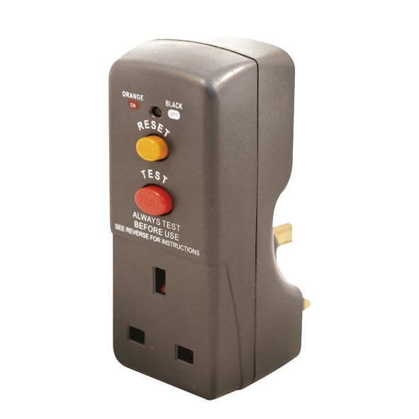 Image of Masterplug 13A Fused Plug-Through Active RCD Adaptor 