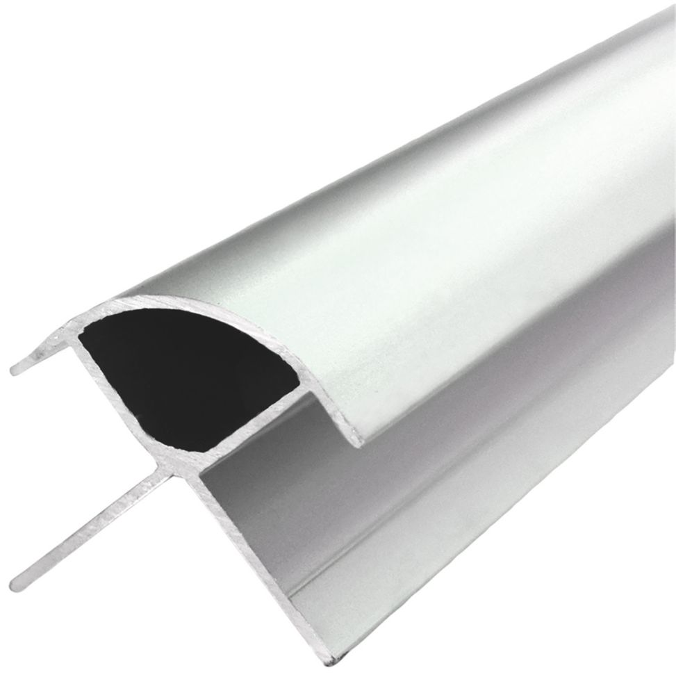 Image of Multipanel Type B External Corner Satin Aluminium 2450mm x 11mm 