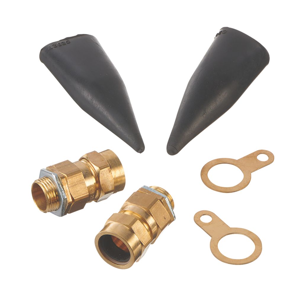 Image of Deta Brass Exterior Gland Kit 20mm 2 Pack 