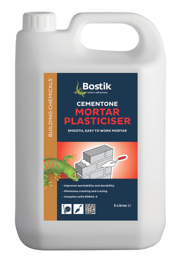 Image of Bostik Cemplas Mortar Plasticiser Dark Brown 5Ltr 
