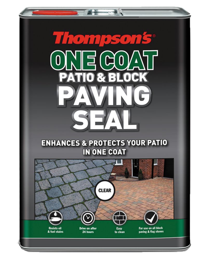 Image of Thompsons One-Coat Patio & Block Paving Seal Clear 5Ltr 