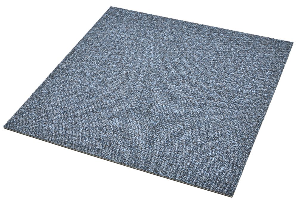 Image of Contract Carpet Tiles Pacific Dark Blue 20 Pack 