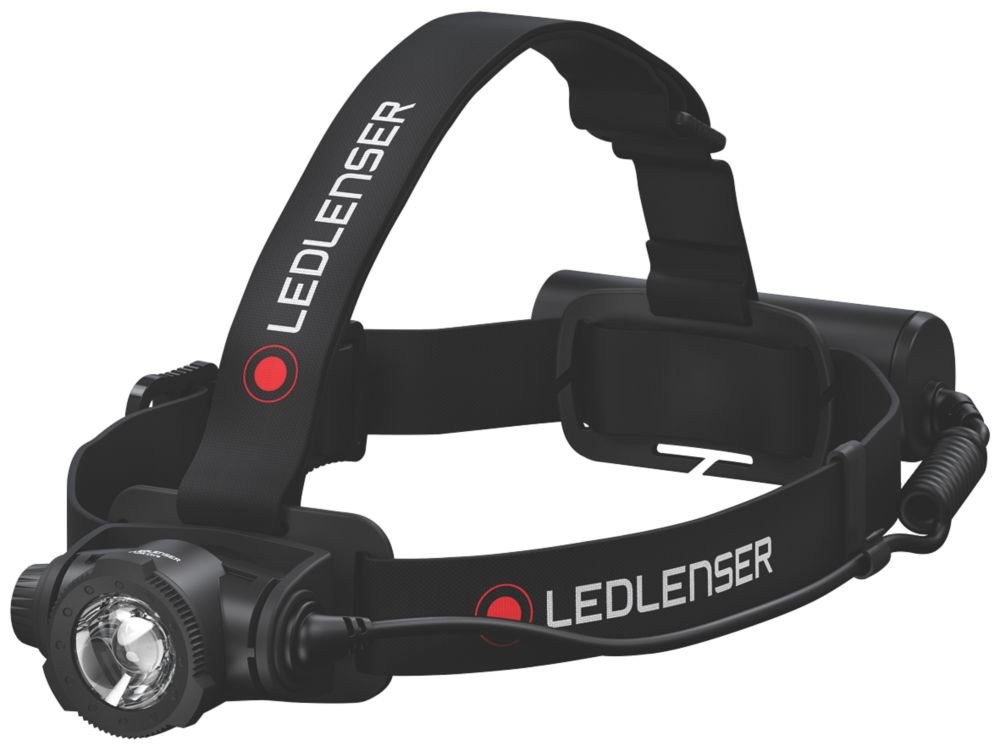 Image of LEDlenser H7R CORE Rechargeable LED Head Torch Black/Red 1000lm 