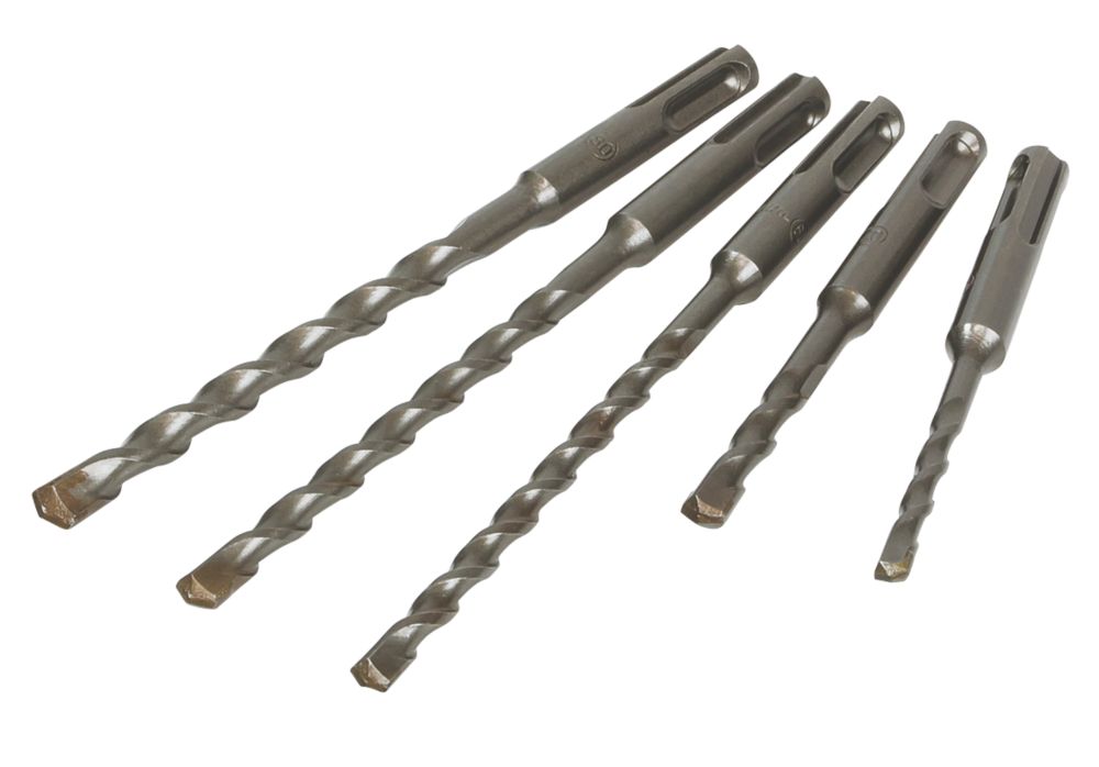 Image of Makita SDS Plus Shank Masonry Drill Bit Set 5 Pieces 